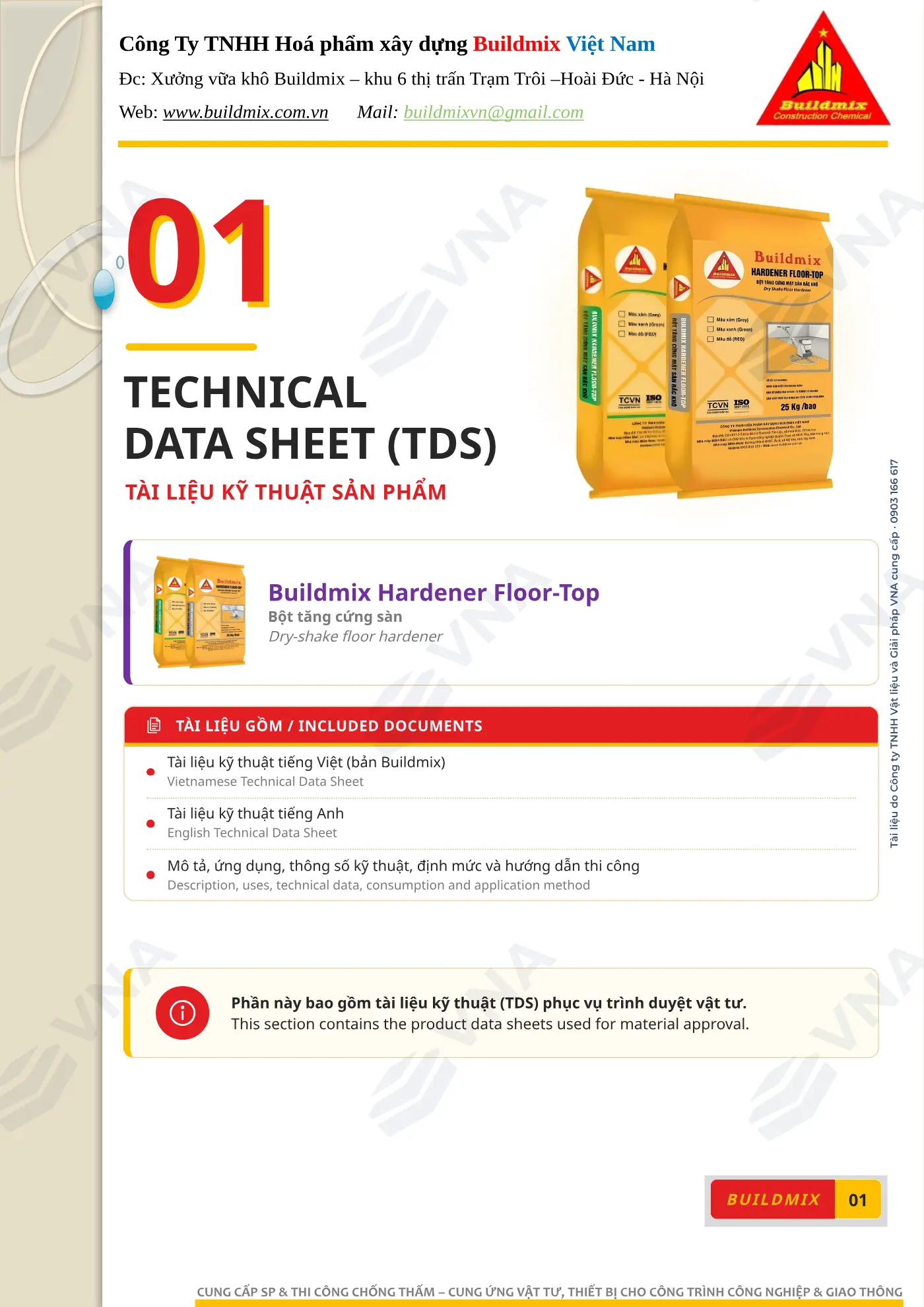 Hồ sơ kỹ thuật Buildmix Hardener Floor-Top – trang 1