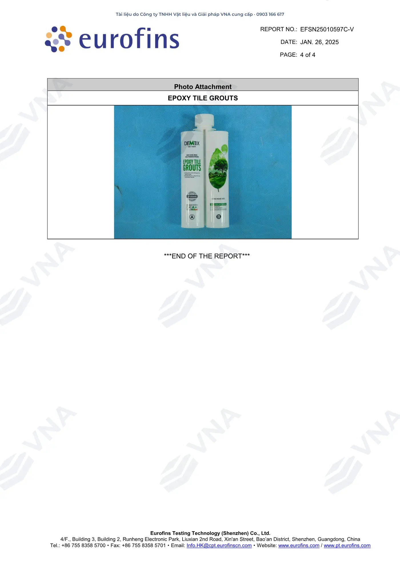 Hồ sơ kỹ thuật Demex Epoxy Tile Grouts – trang 15