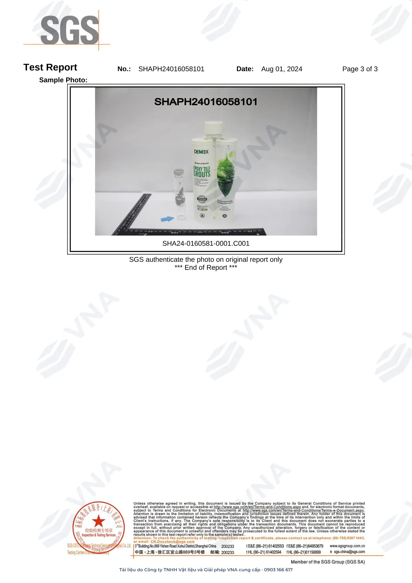 Hồ sơ kỹ thuật Demex Epoxy Tile Grouts – trang 18