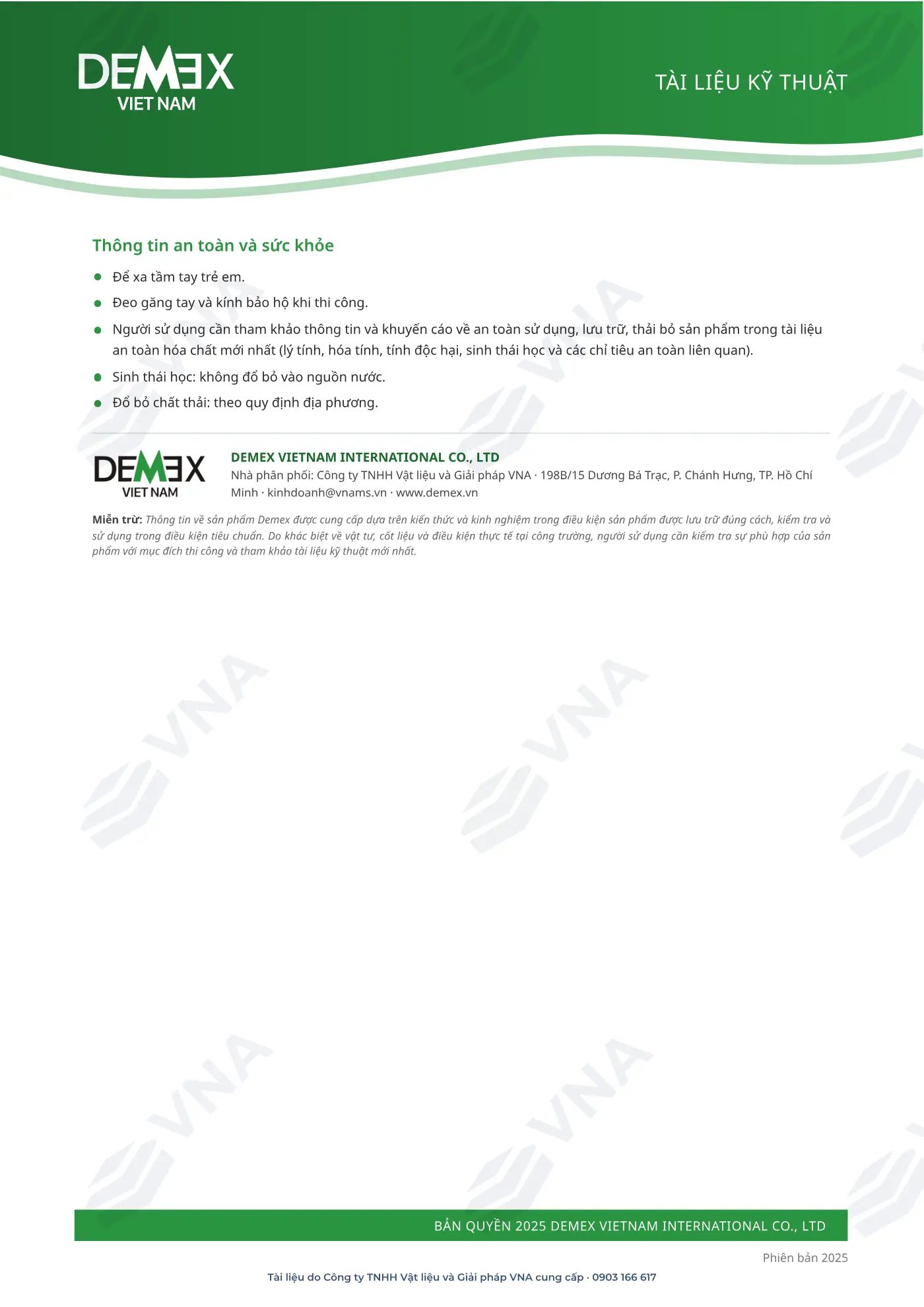 Hồ sơ kỹ thuật Demex R600 – trang 4