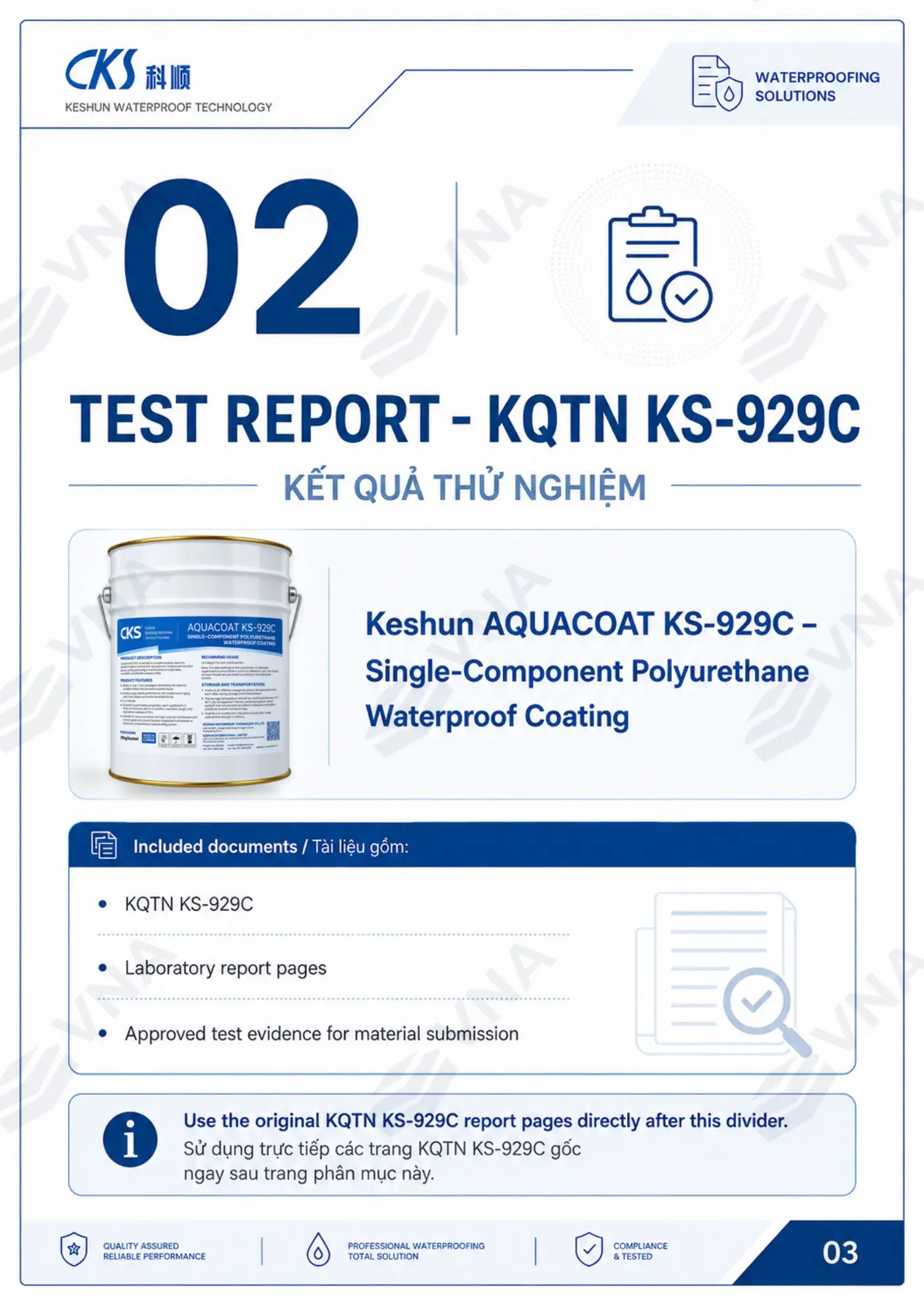 Keshun Aquacoat KS-929C technical dossier – page 7