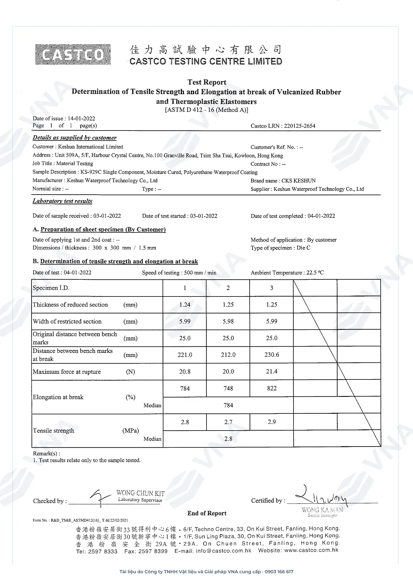 Keshun Aquacoat KS-929C technical dossier – page 11