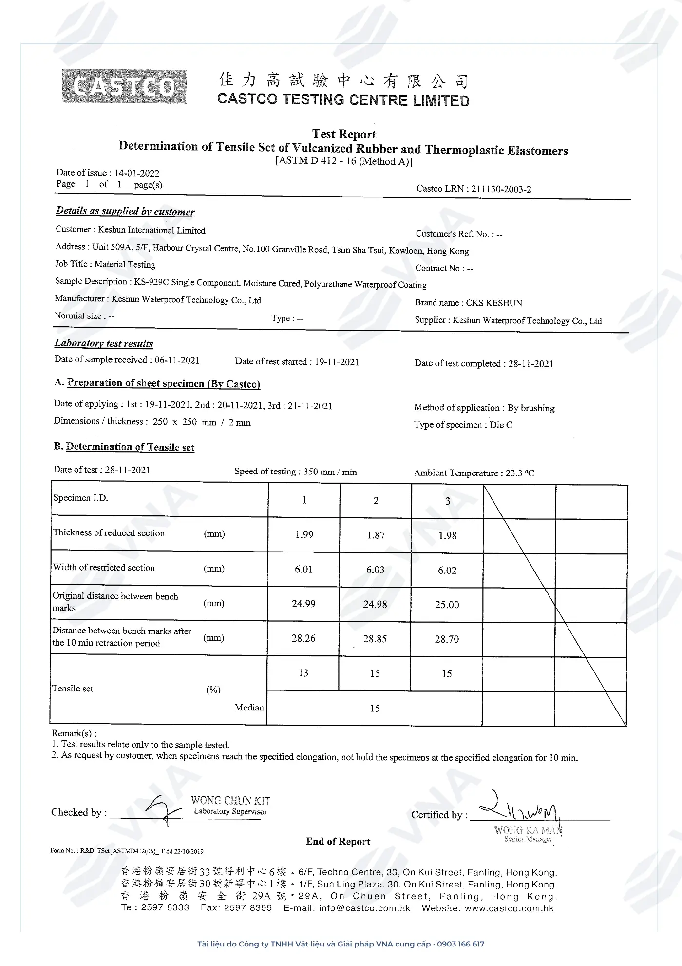 Keshun Aquacoat KS-929C technical dossier – page 12