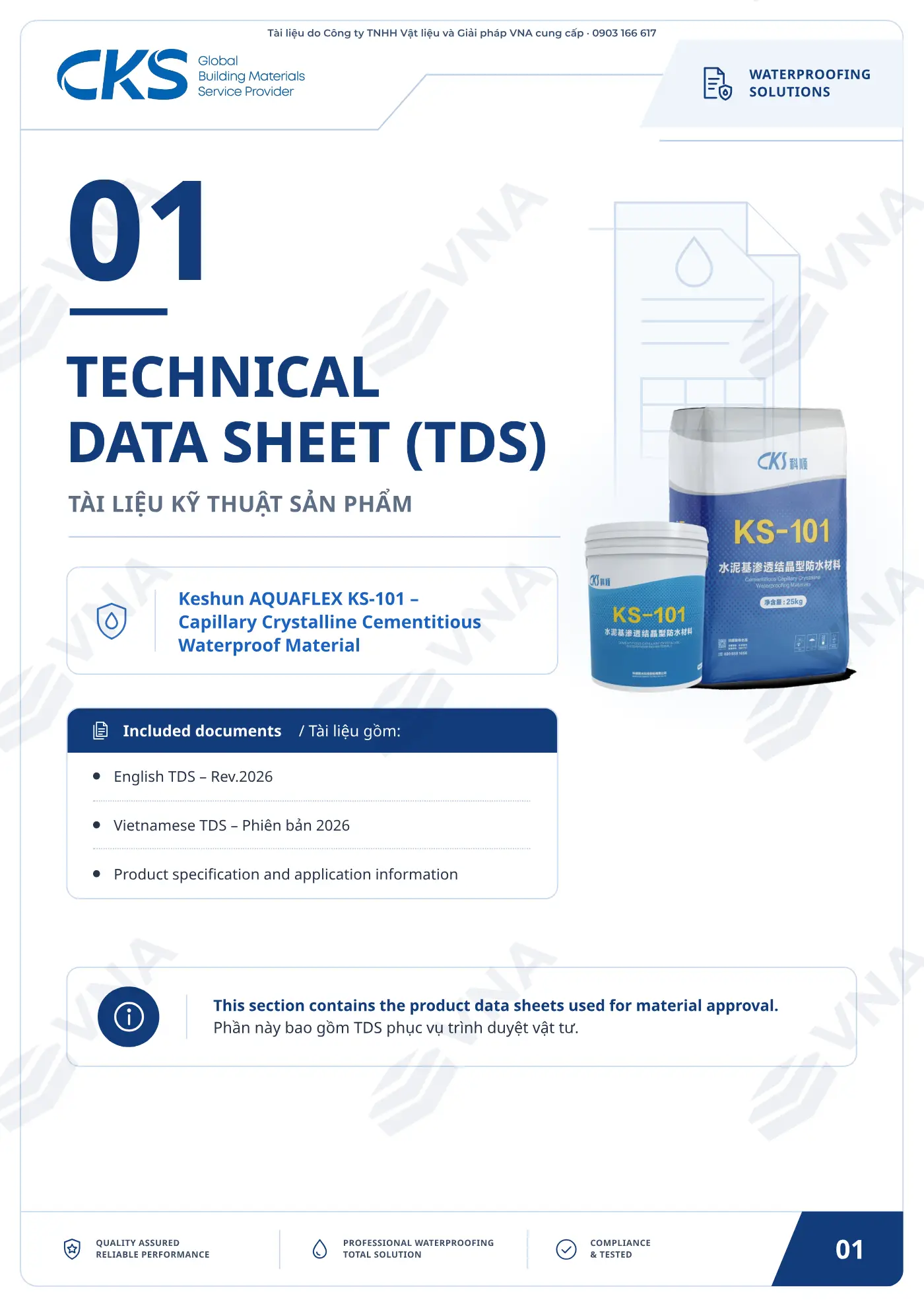 Keshun Aquaflex KS-101 technical dossier – page 1
