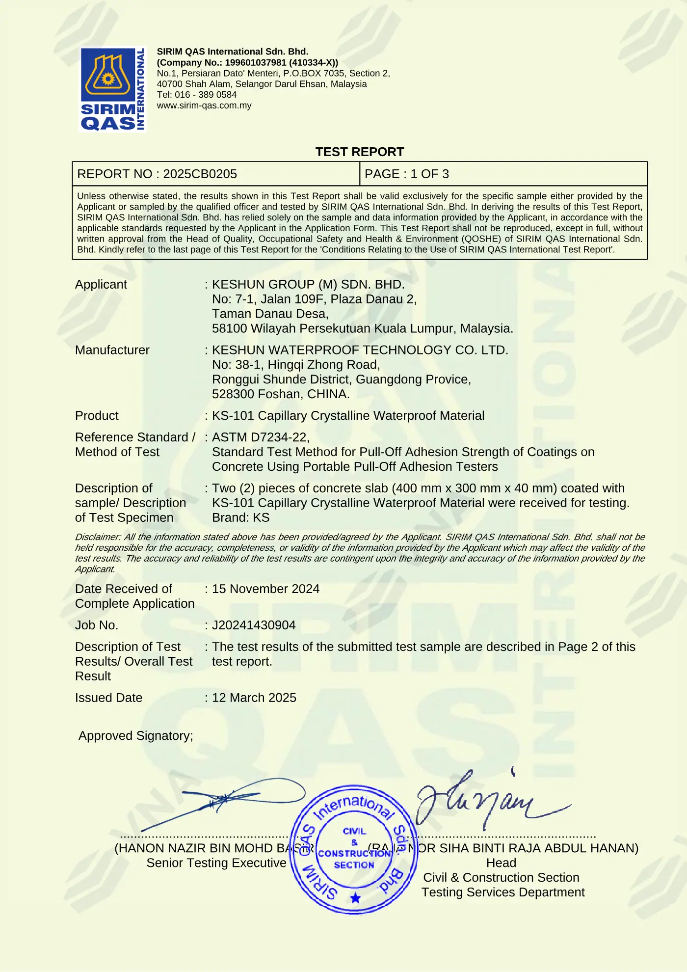 Keshun Aquaflex KS-101 technical dossier – page 8