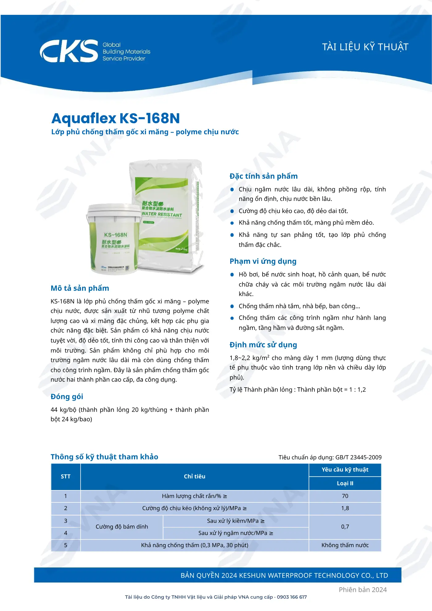 Hồ sơ kỹ thuật Keshun Aquaflex KS-168N – trang 4