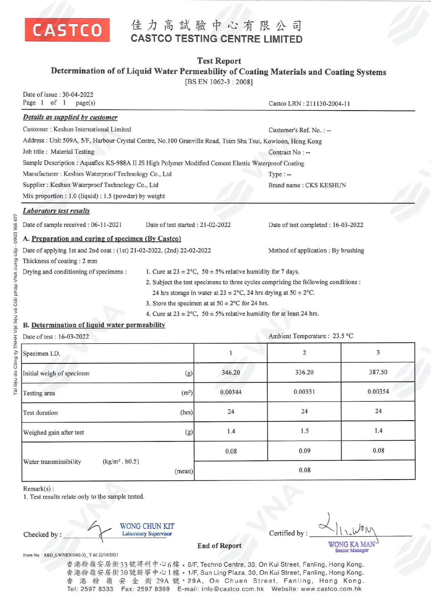 Hồ sơ kỹ thuật Keshun Aquaflex KS-988A – trang 18